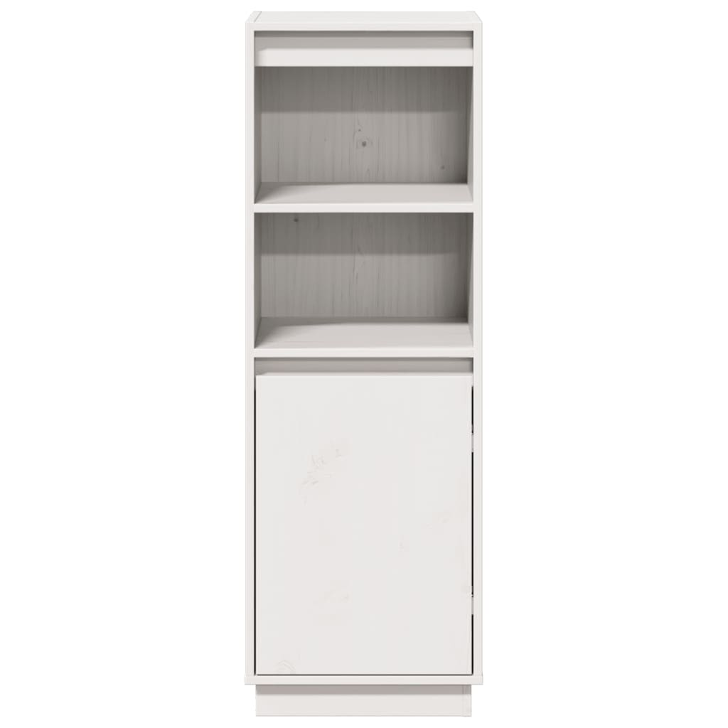 Skap hvit 37x34x110 cm heltre furu