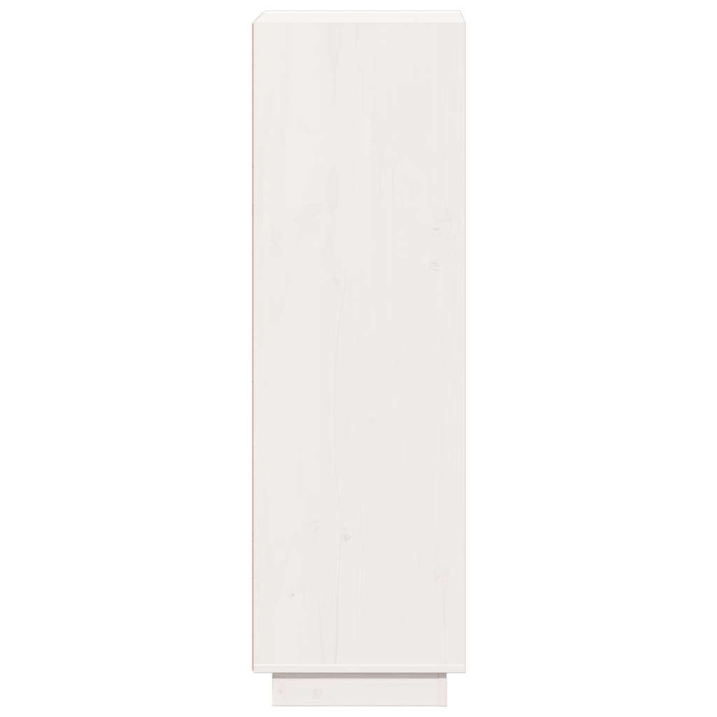 Skap hvit 37x34x110 cm heltre furu