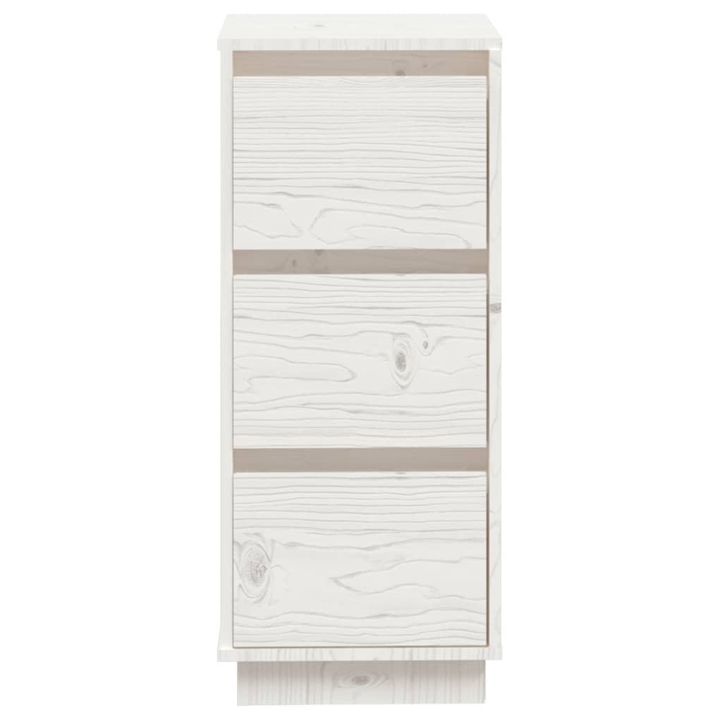 Skjenk hvit 32x34x75 cm heltre furu