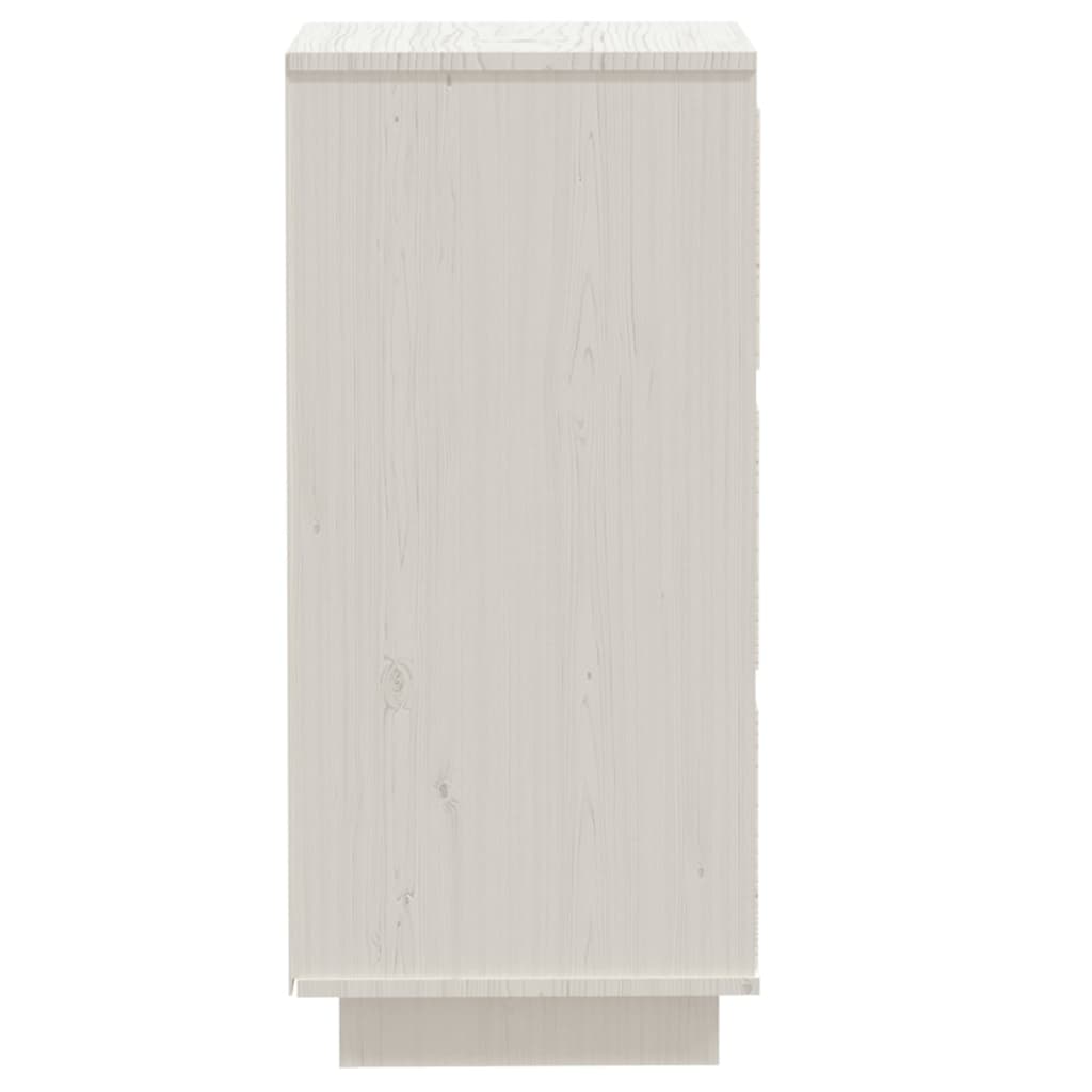 Skjenk hvit 32x34x75 cm heltre furu