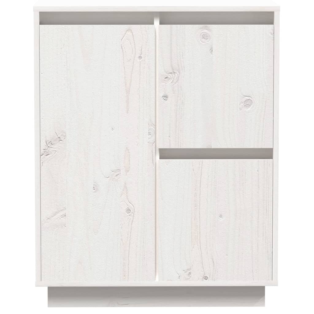 Skjenk Hvit 60x34x75 cm heltre furu