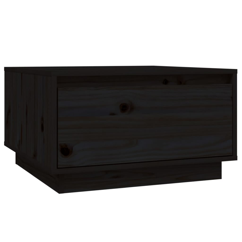 Salongbord Sofabord Svart 55x56x32 cm heltre furu