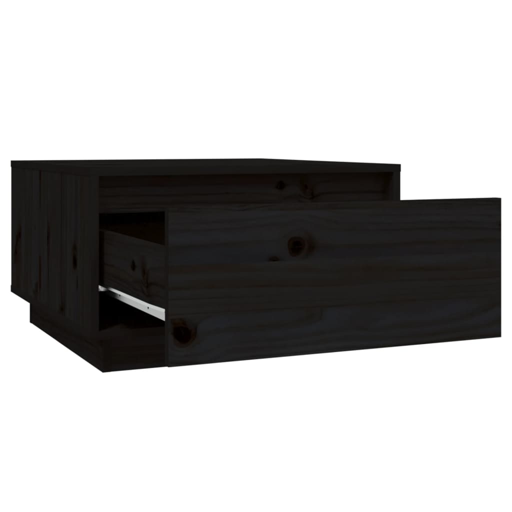 Salongbord Sofabord Svart 55x56x32 cm heltre furu
