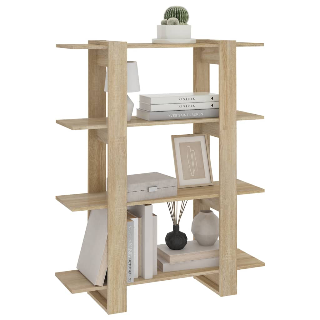 Bokhylle Sonoma Eik Romdeler 100x30x123,5 cm