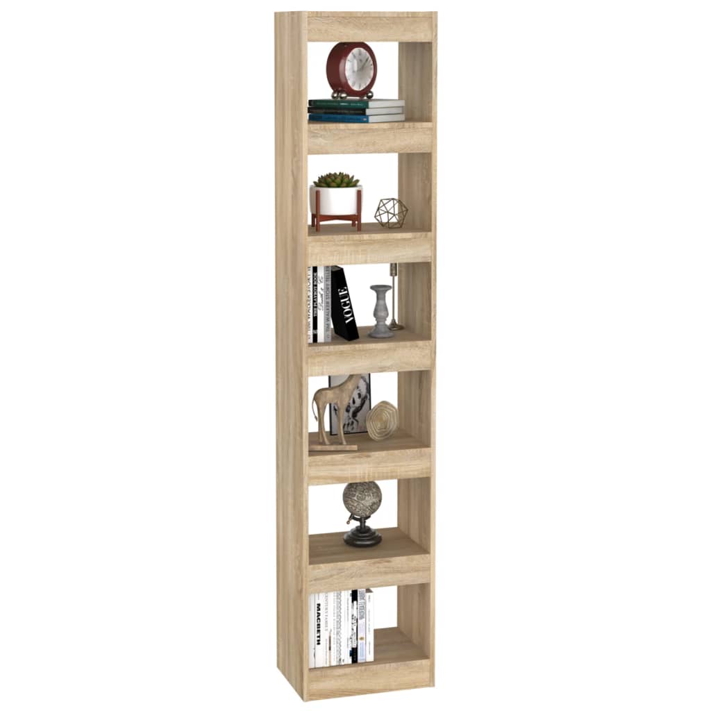Bokhylle Sonoma Eik Romdeler 40x30x198 cm