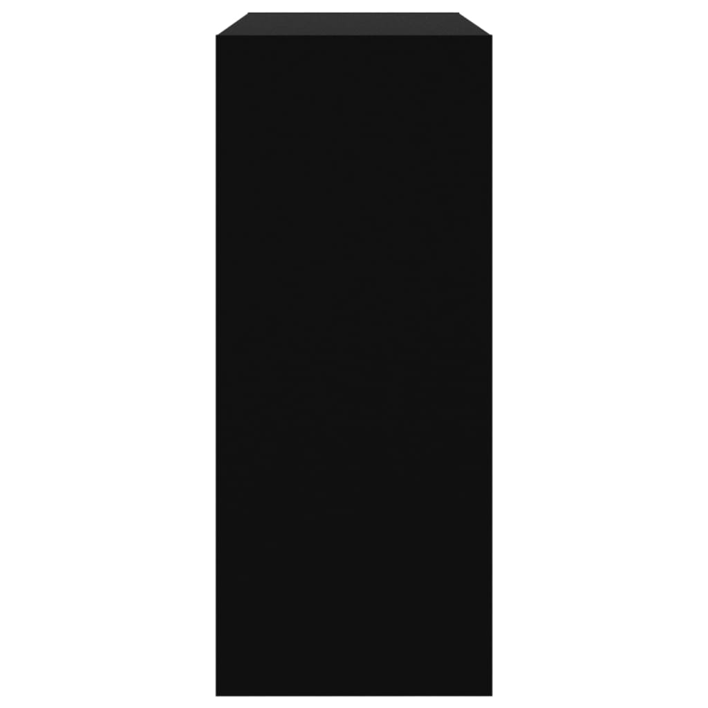 Bokhylle Svart Romdeler 80x30x72 cm