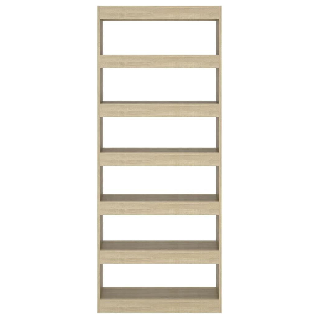 Bokhylle Sonoma Eik Romdeler 80x30x198 cm
