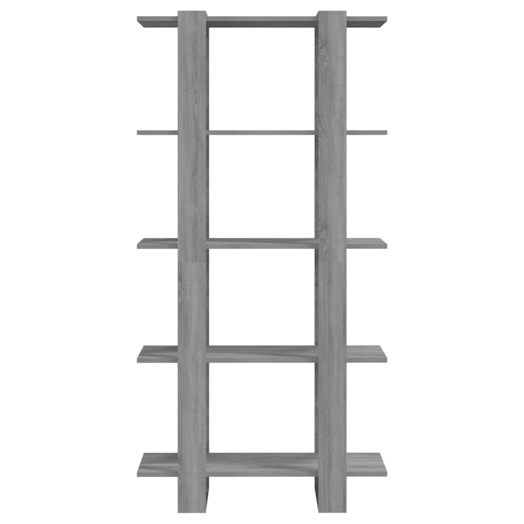 Bokhylle Sonoma Grå Romdeler 80x30x160 cm