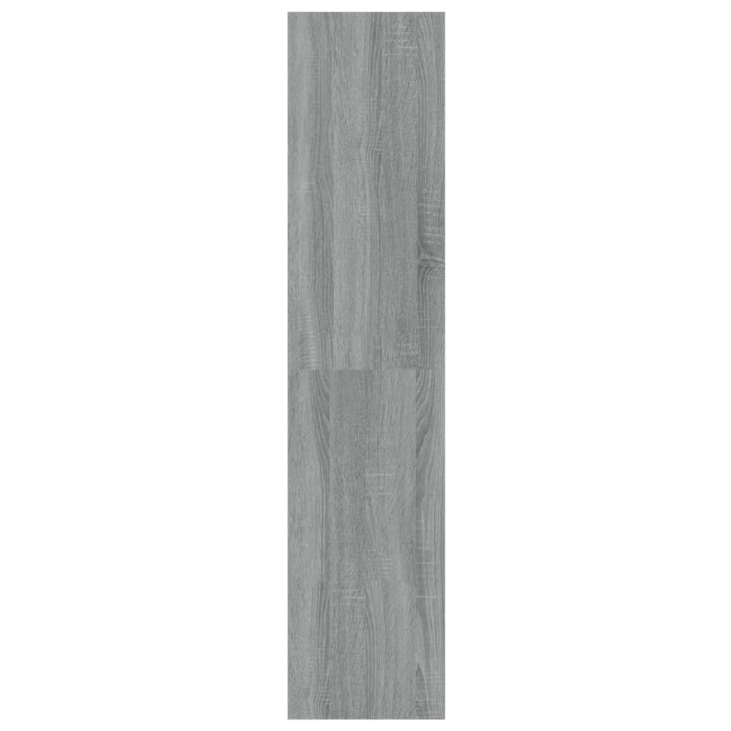 Bokhylle Sonoma Grå Romdeler Eik 100x30x135 cm