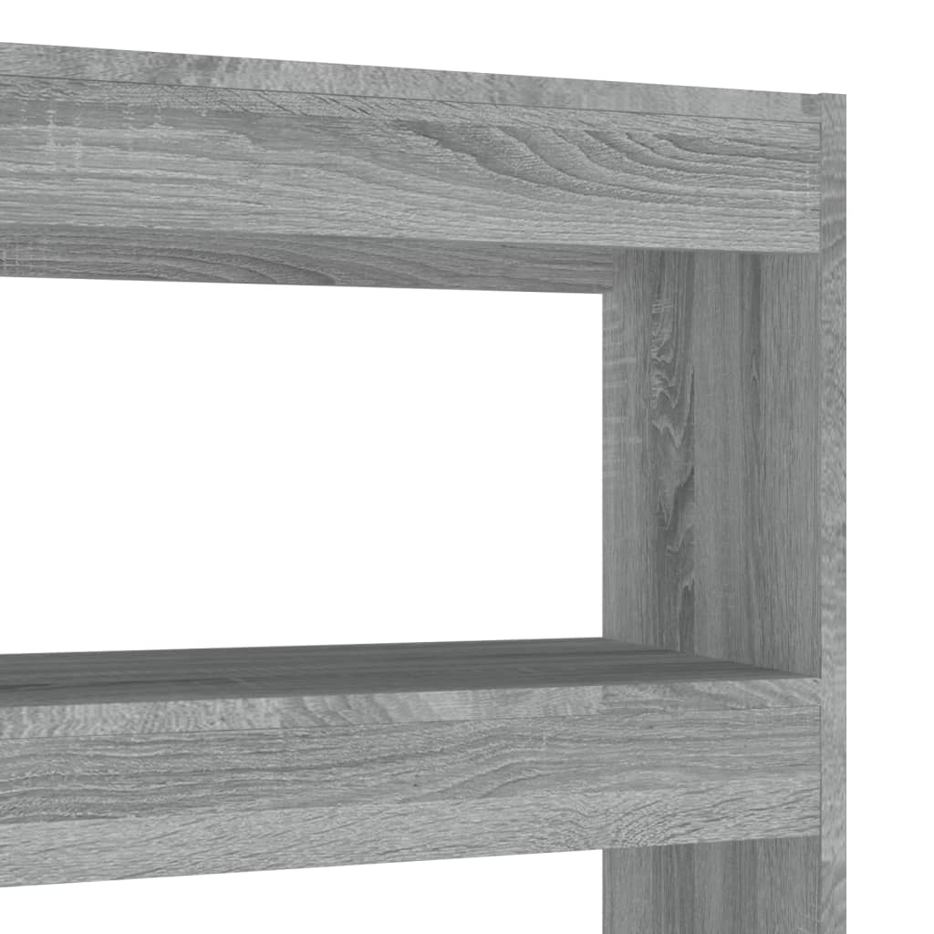 Bokhylle Sonoma Grå Romdeler Eik 100x30x135 cm