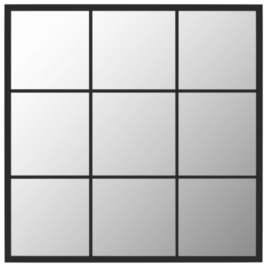 Veggspeil Svart 60x60 cm metall