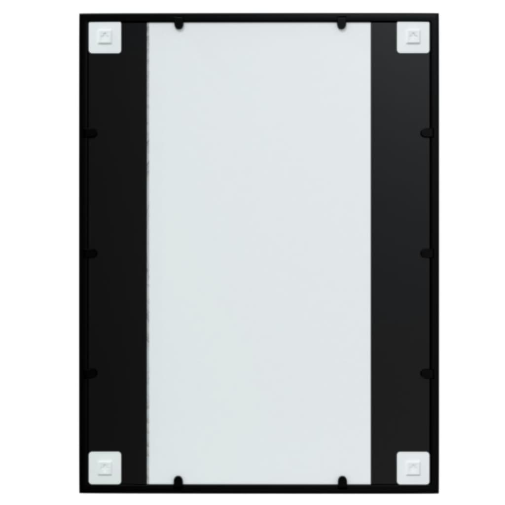 Veggspeil Svart 80x60 cm metall