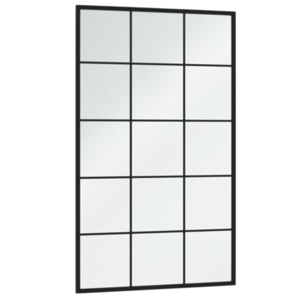 Veggspeil Svart 100x60 cm metall