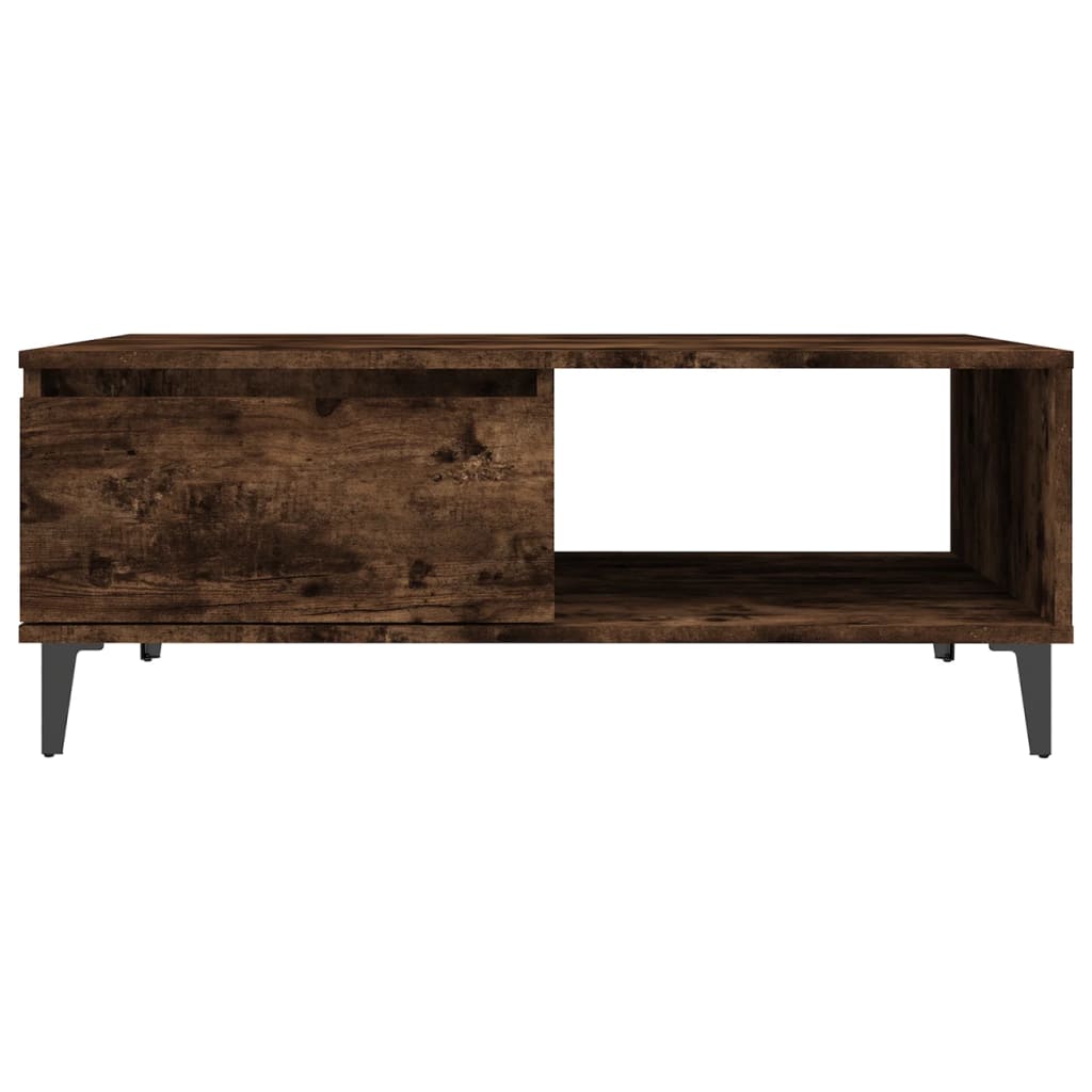 Salongbord Sofabord Røkt Eik 90x60x35 cm