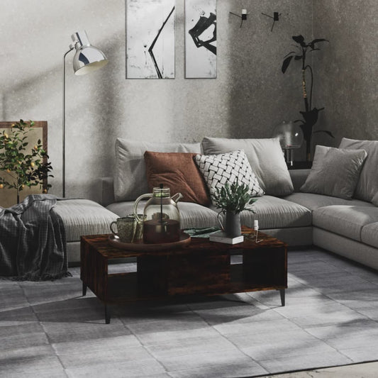 Salongbord Sofabord Røkt Eik 103,5x60x35 cm