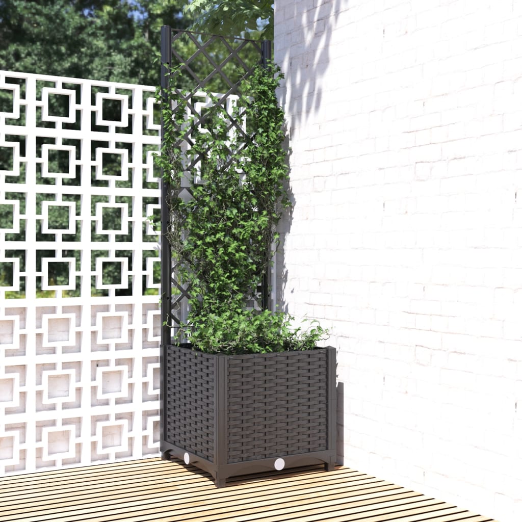 Hageespalje Plantekasse PP Svart 40x40x136 cm PP