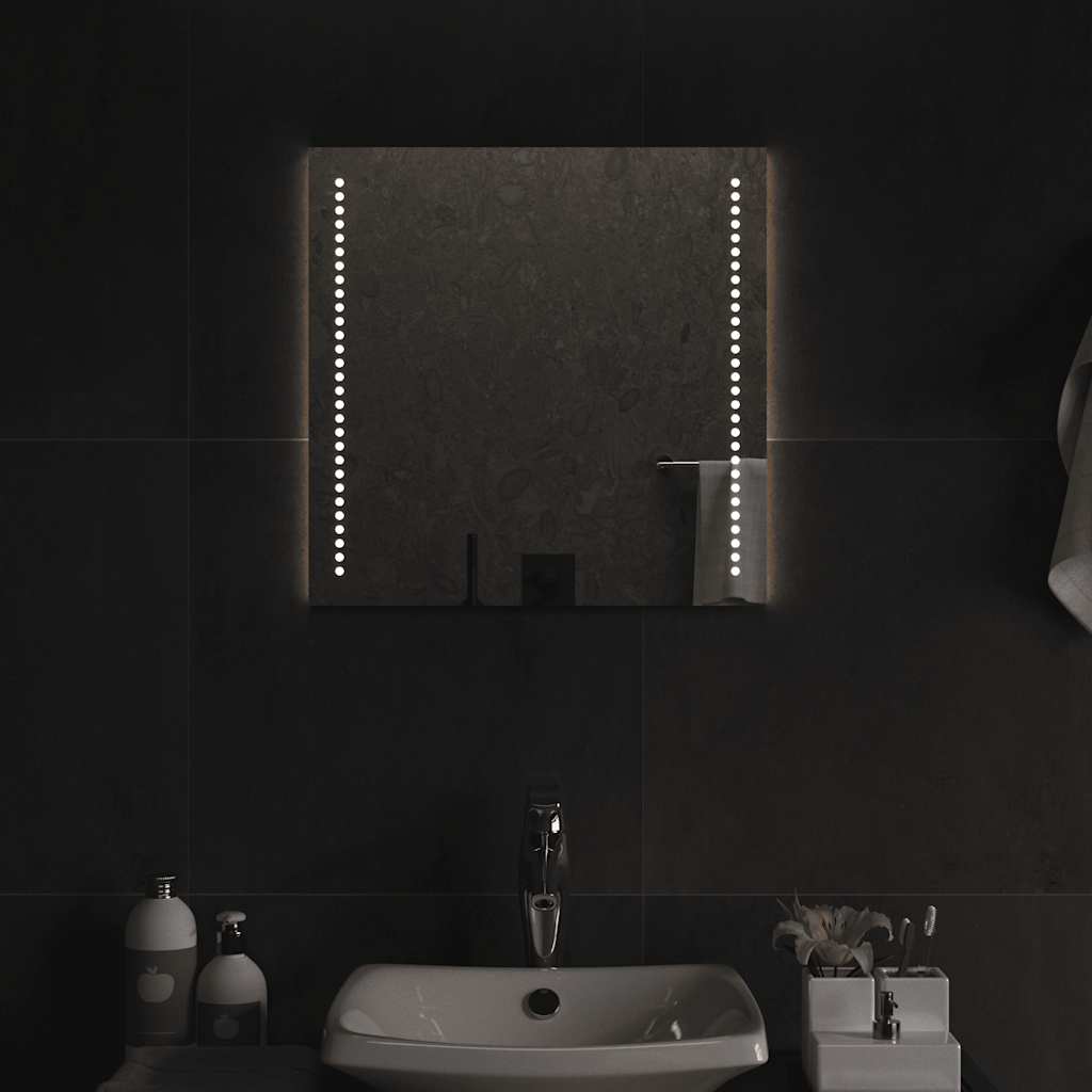 Baderomsspeil med LED 50x50 cm