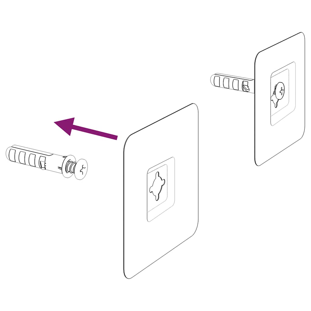 Baderomsspeil med LED 60x60 cm