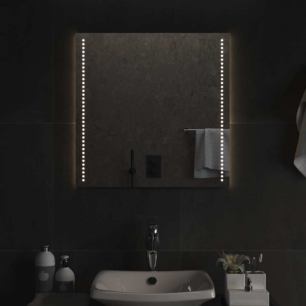 Baderomsspeil med LED 60x60 cm