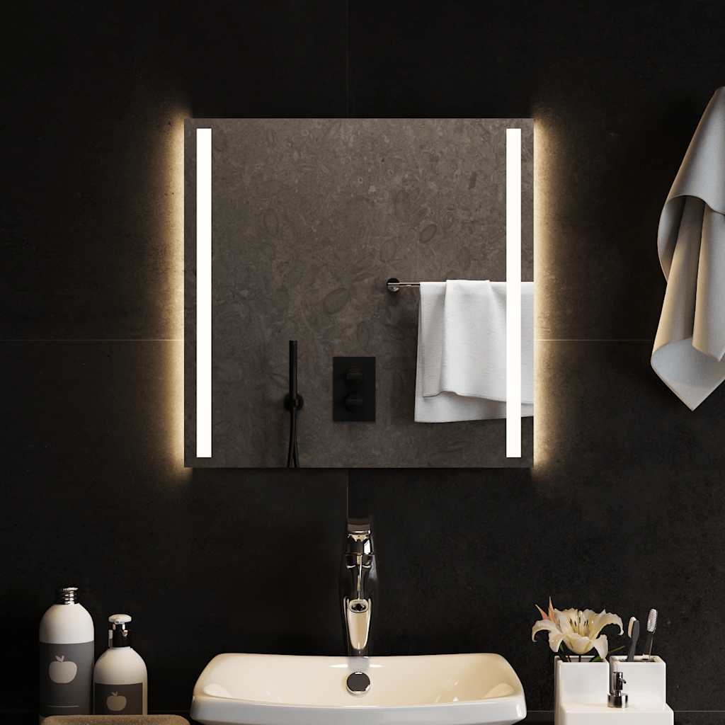 Baderomsspeil med LED 50x50 cm