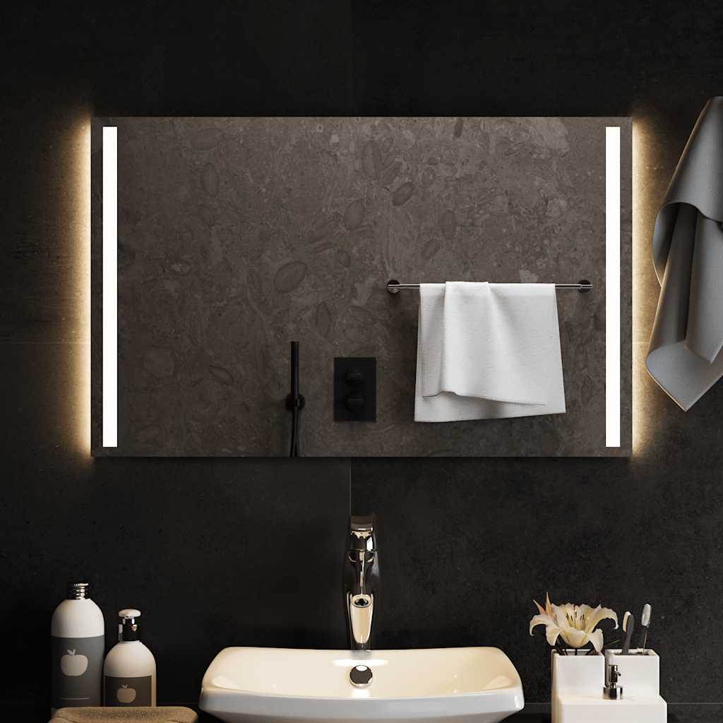Baderomsspeil med LED 80x50 cm