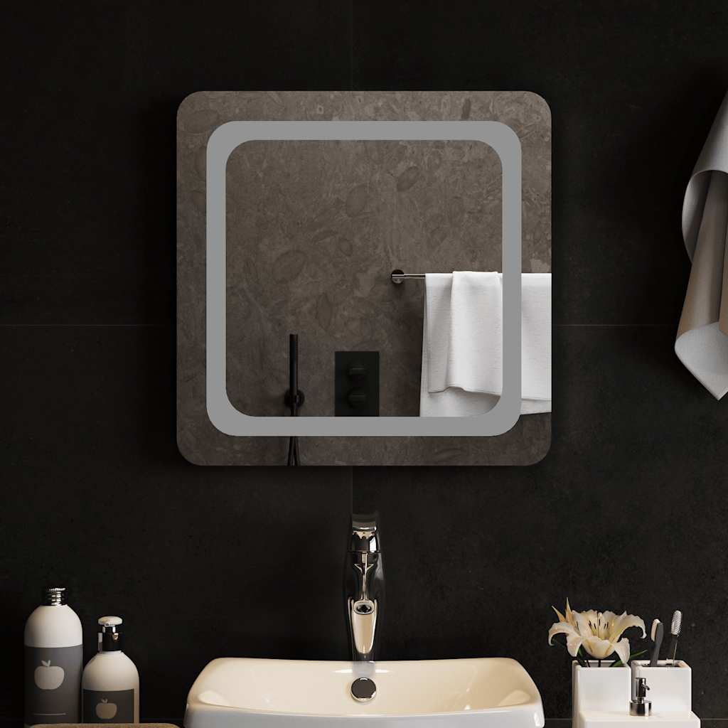 Baderomsspeil med LED 50x50 cm