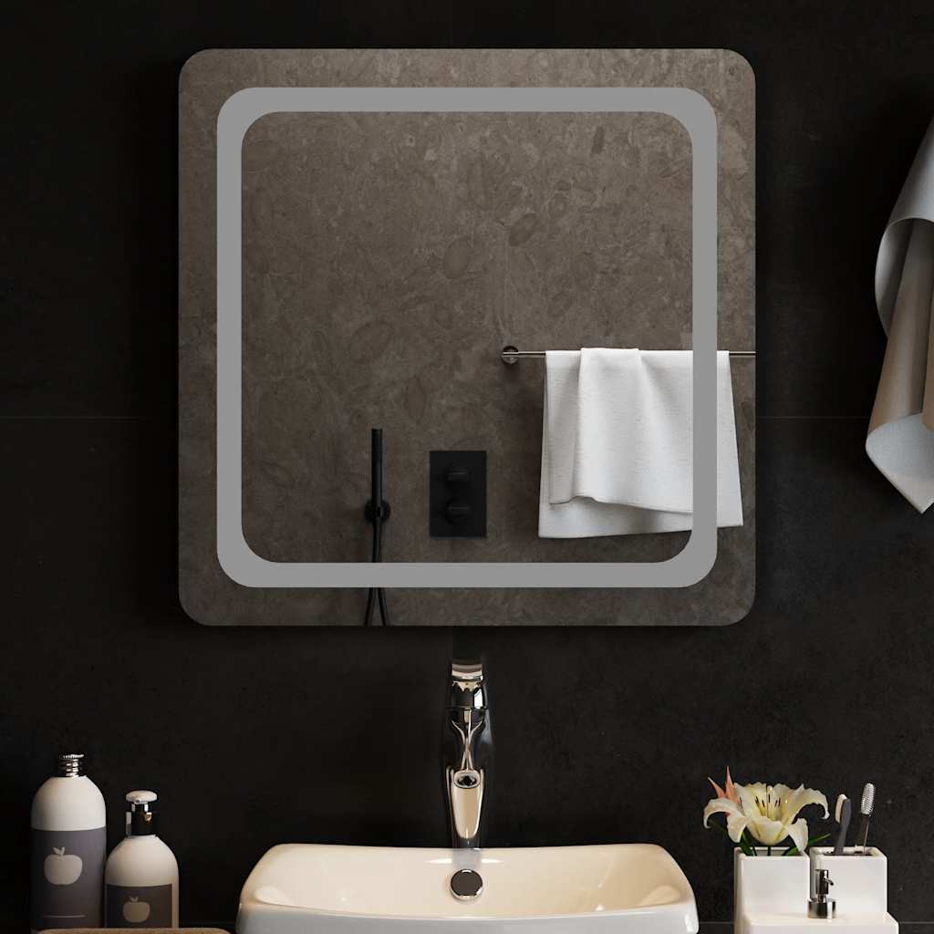 Baderomsspeil med LED 60x60 cm