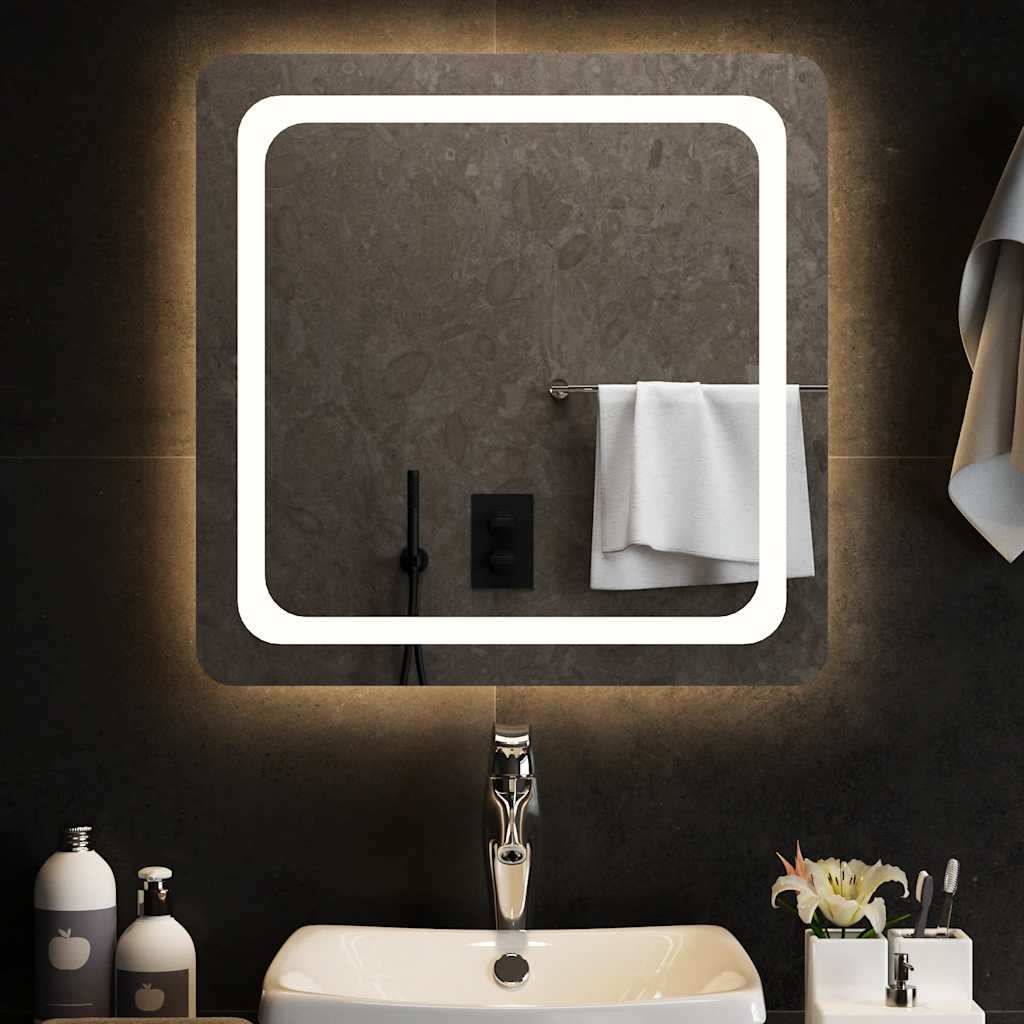 Baderomsspeil med LED 60x60 cm