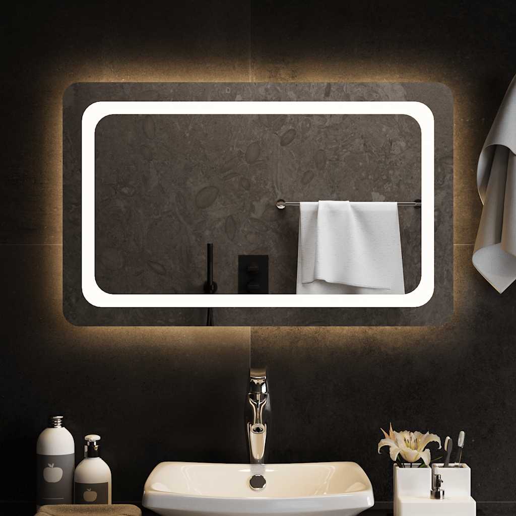 Baderomsspeil med LED 80x50 cm