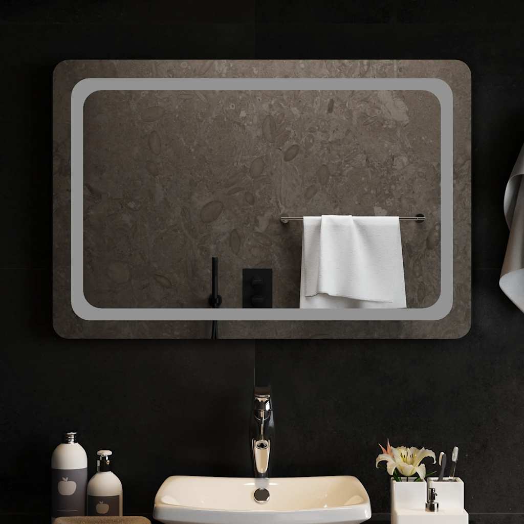 Baderomsspeil med LED 90x60 cm