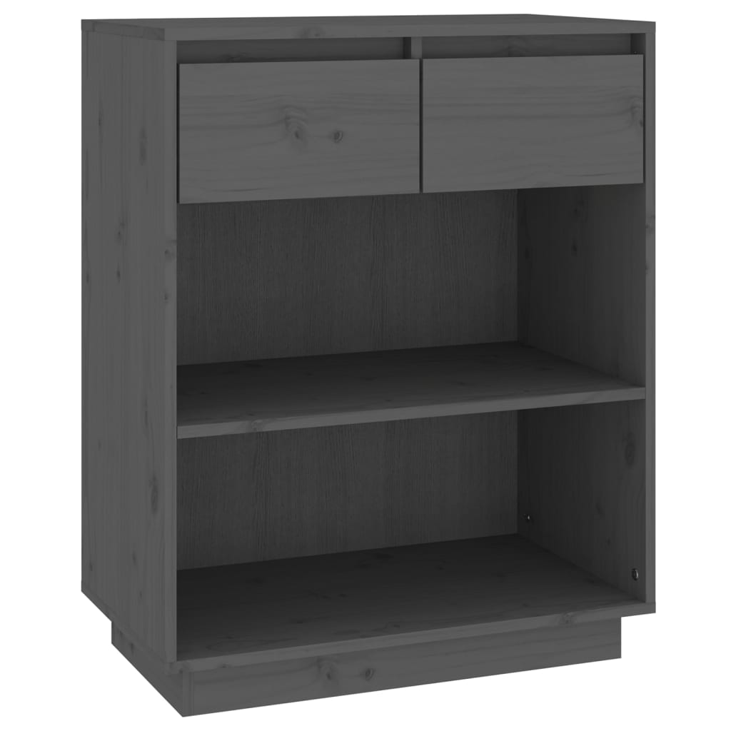 Avlastningsbord Konsollbord Tre Grå 60x34x75 cm heltre furu