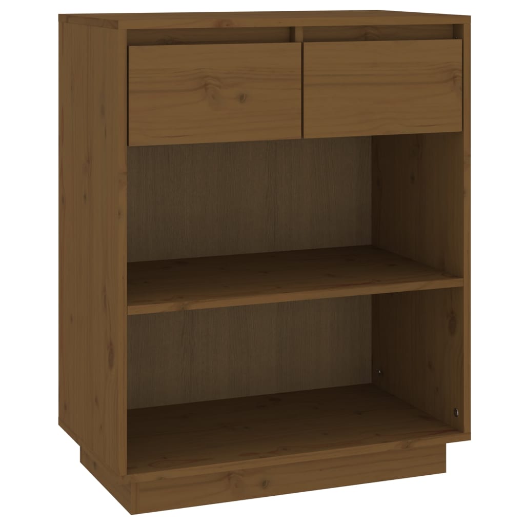 Avlastningsbord Konsollbord Brun Honningbrun 60x34x75 cm heltre furu