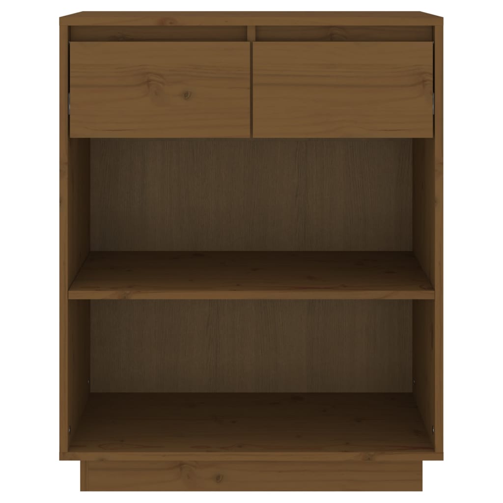 Avlastningsbord Konsollbord Brun Honningbrun 60x34x75 cm heltre furu