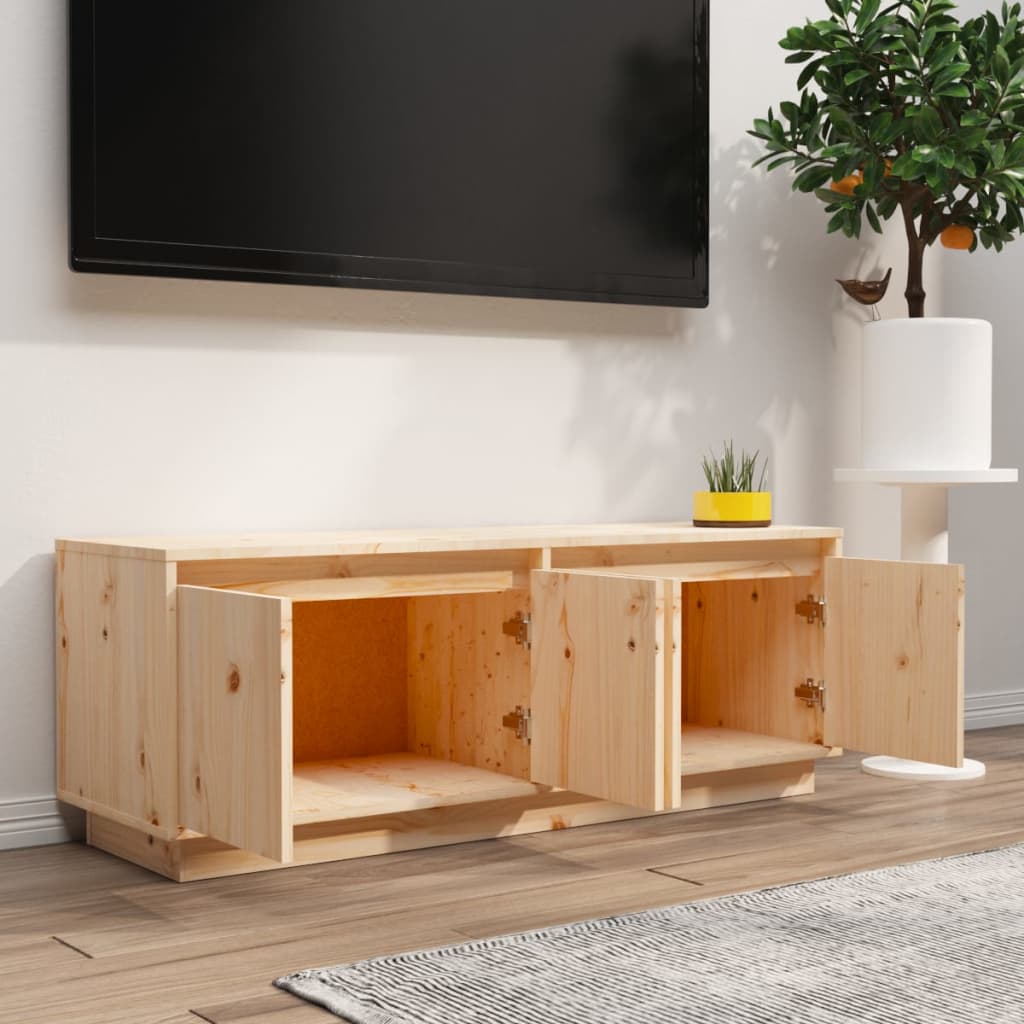 TV-Møbel Tre TV-benk heltre furu 110x34x40 cm