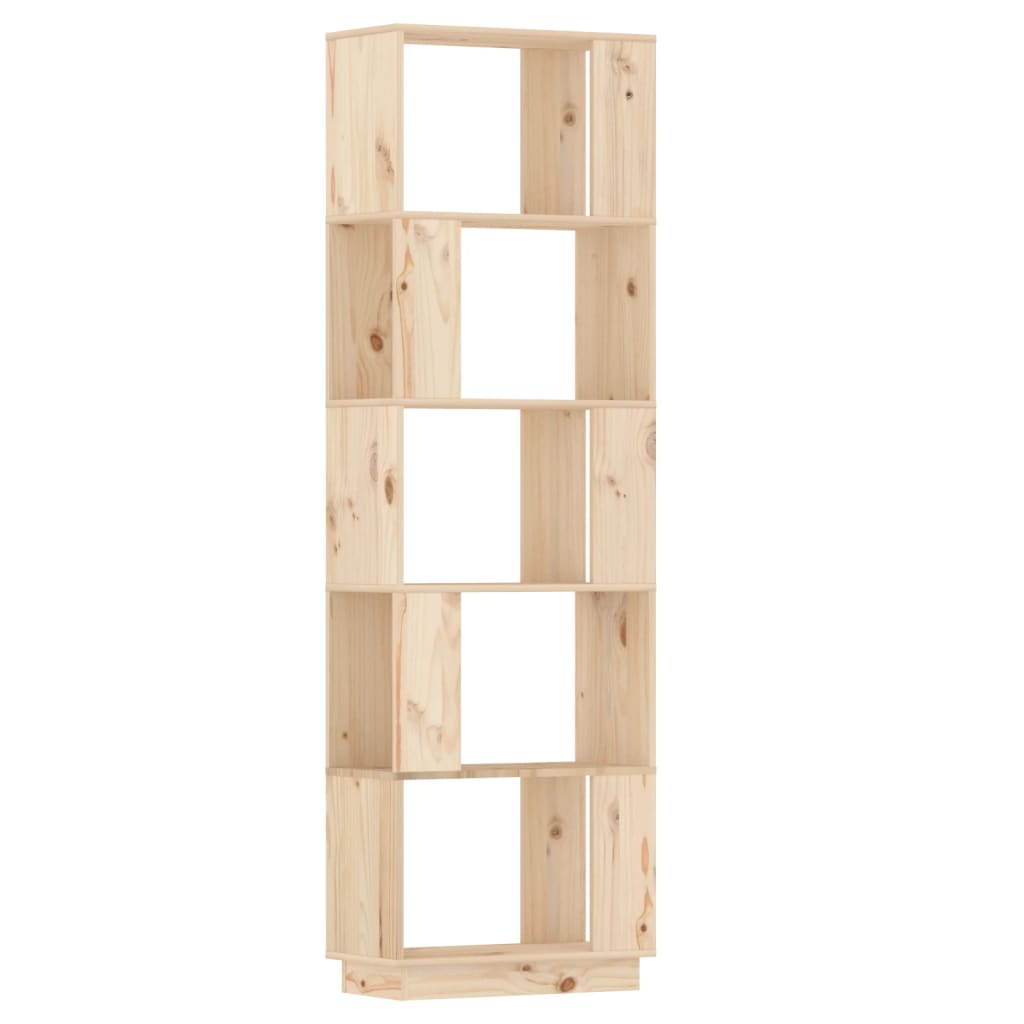 Bokhylle DIV. Romdeler 51x25x163,5 cm heltre furu