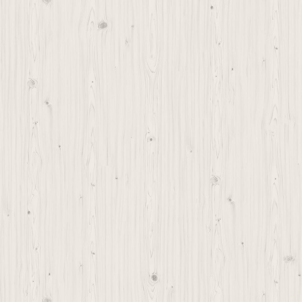 Bokhylle Hvit Romdeler 80x25x132 cm heltre furu