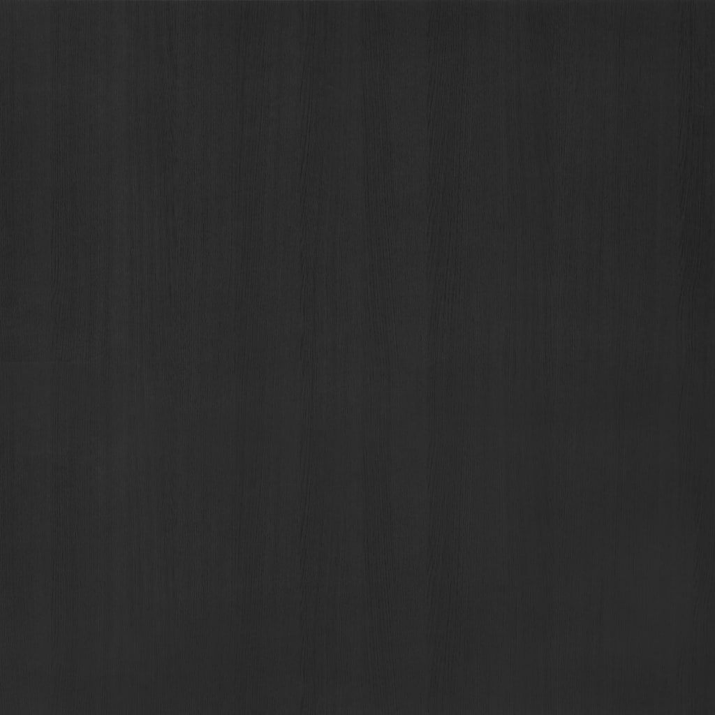 Bokhylle Svart Romdeler 80x25x132 cm heltre furu