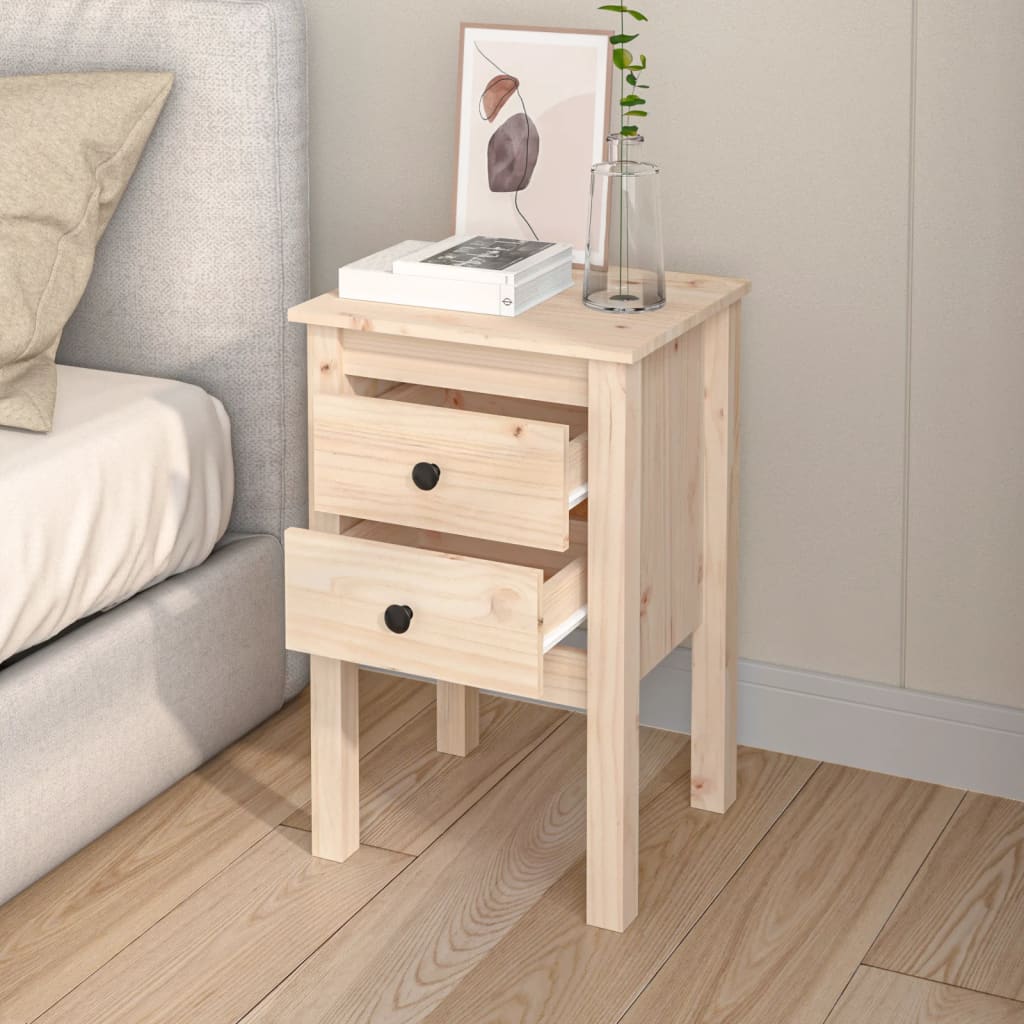 Nattbord Sengbord Tre heltre furu 40x35x61,5 cm