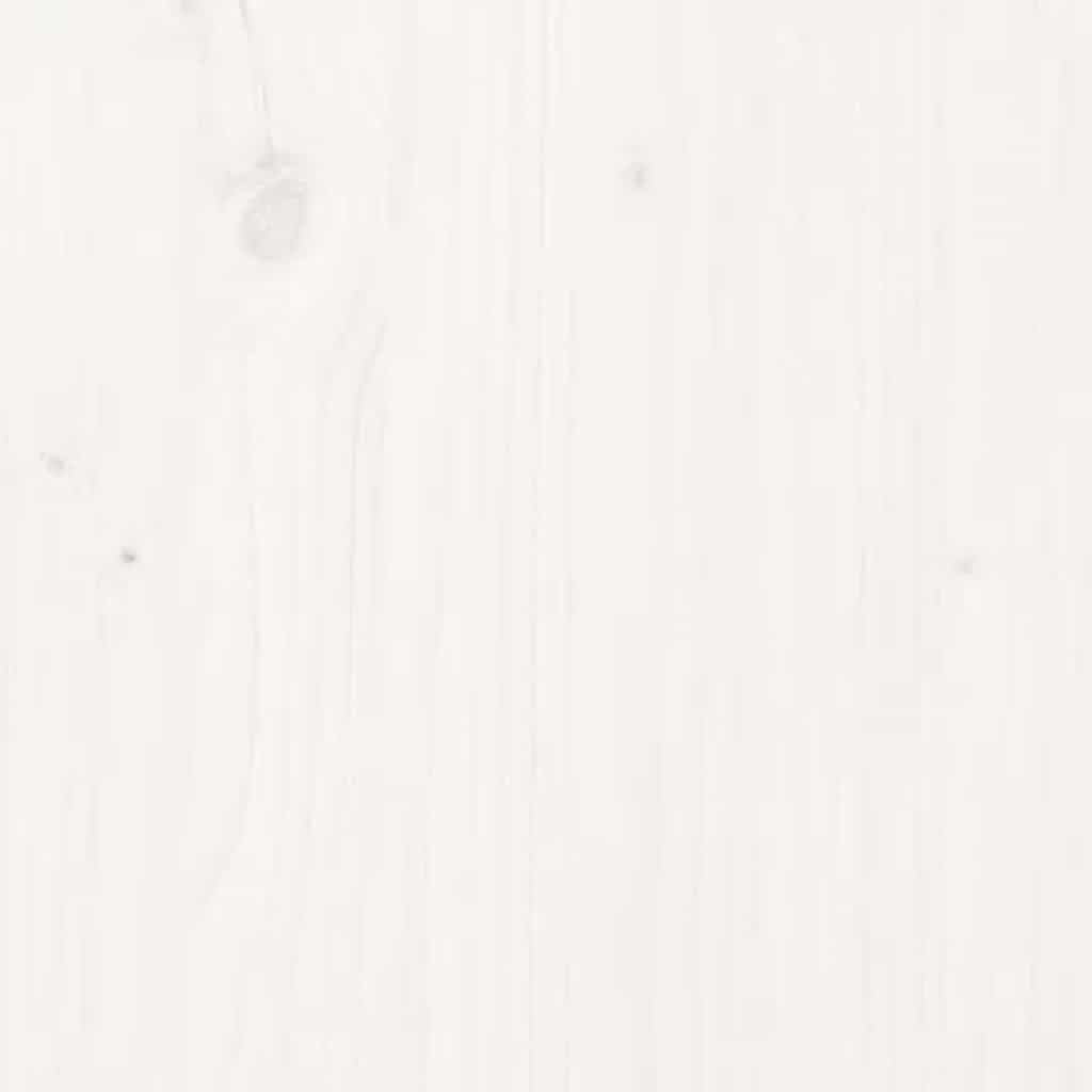 Nattbord Sengbord Hvit 40x35x49 cm heltre furu