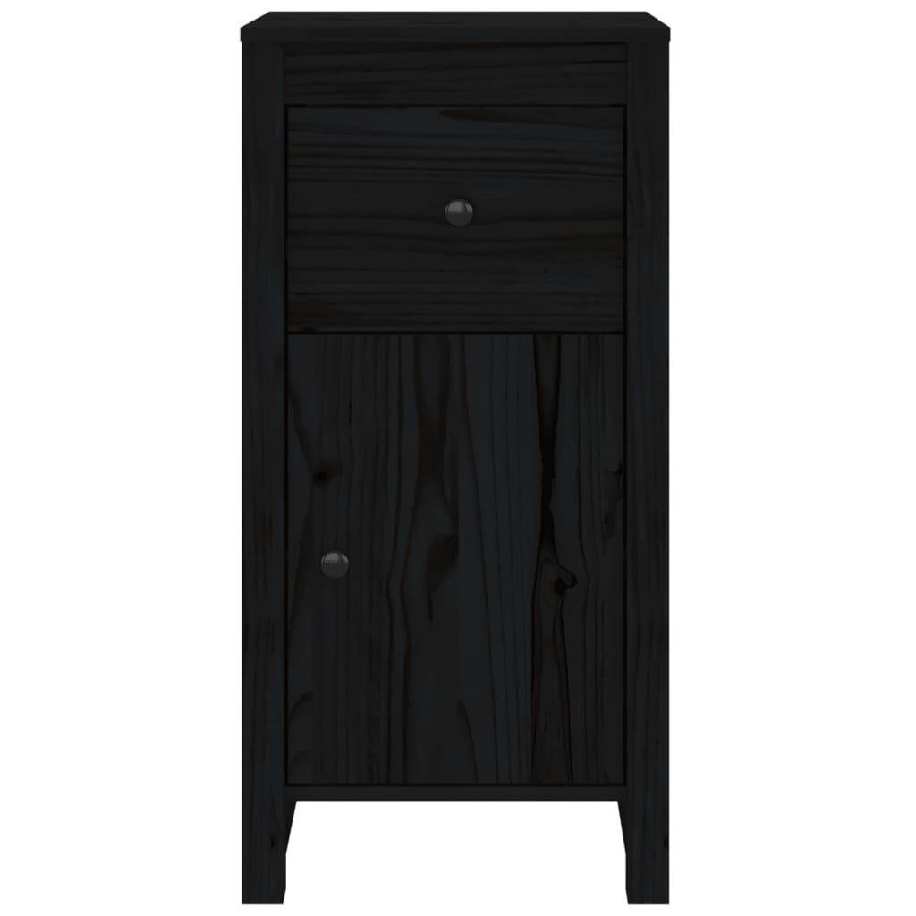 Skjenk Svart 40x35x80 cm heltre furu