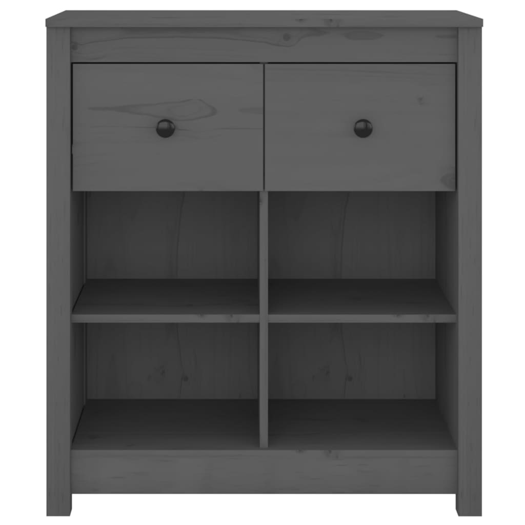Skjenk Grå 70x35x80 cm heltre furu