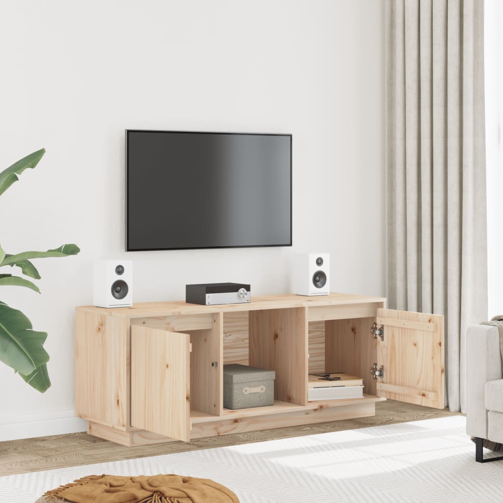 TV-Møbel Tre TV-benk heltre furu110,5x35x44 cm