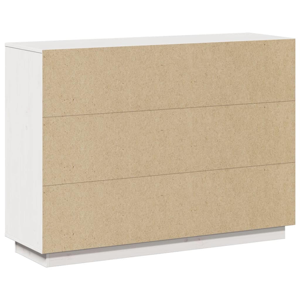 Skjenk Hvit 110,5x35x80 cm heltre furu