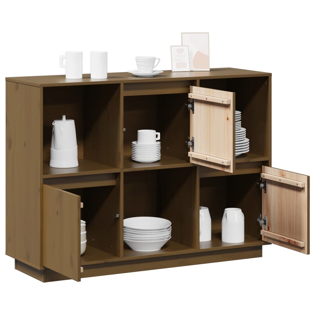 Skjenk Honningbrun 110,5x35x80 cm heltre furu