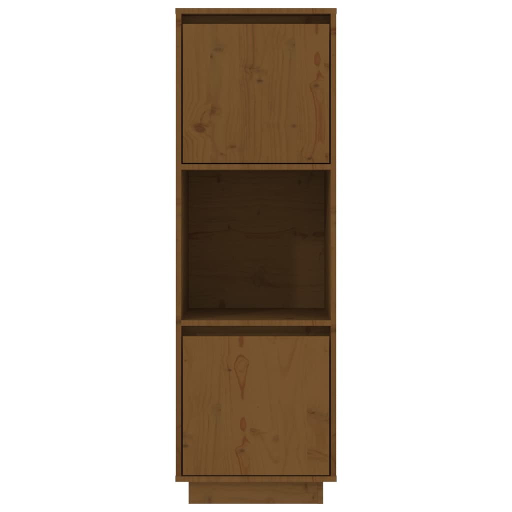 Skap honningbrun 38x35x117 cm heltre furu