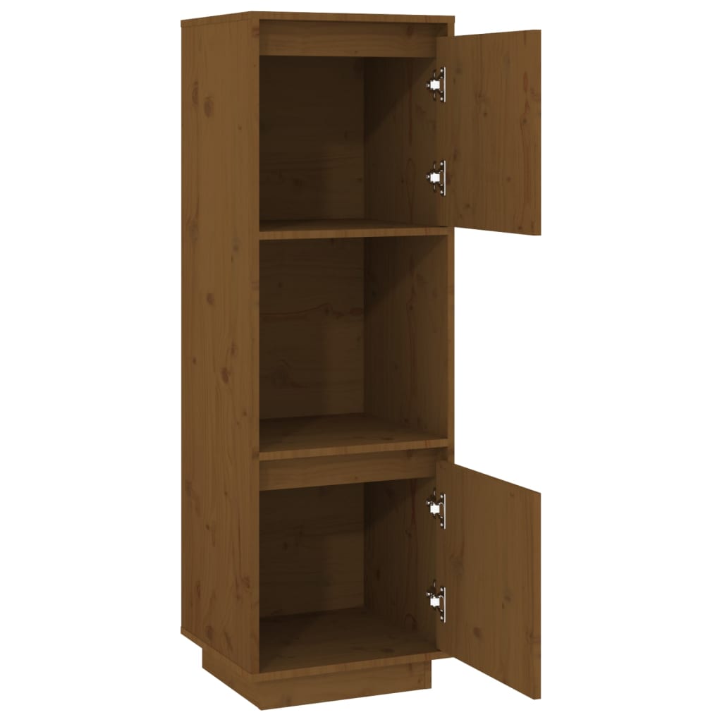 Skap honningbrun 38x35x117 cm heltre furu