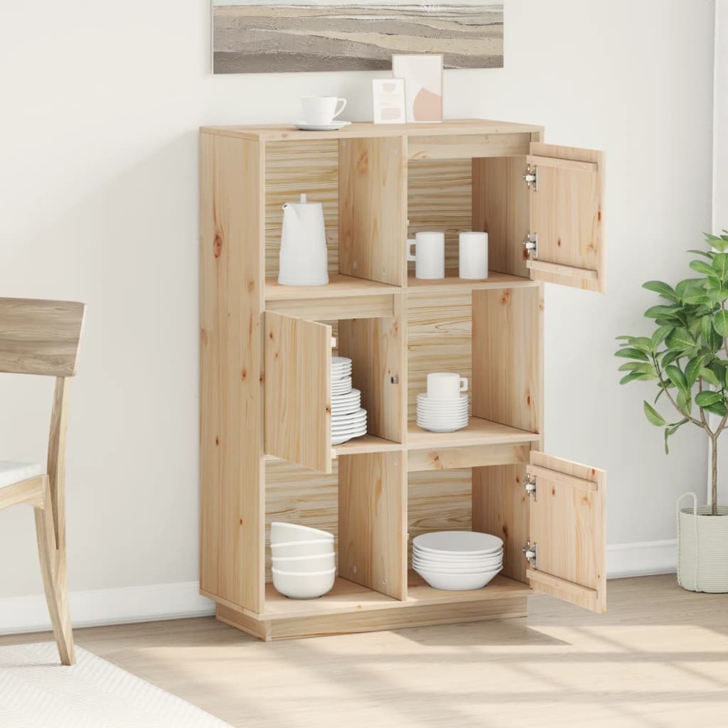 Skap heltre furu 74x35x117 cm