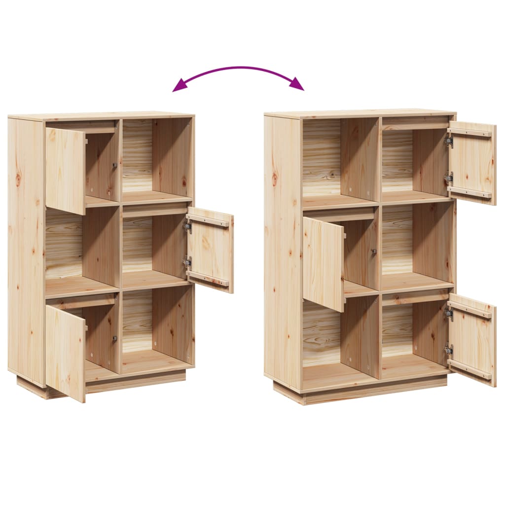 Skap heltre furu 74x35x117 cm