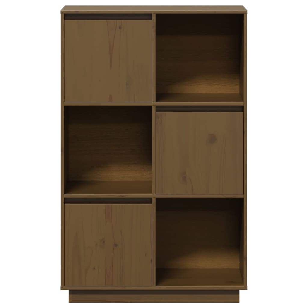 Skap honningbrun 74x35x117 cm heltre furu