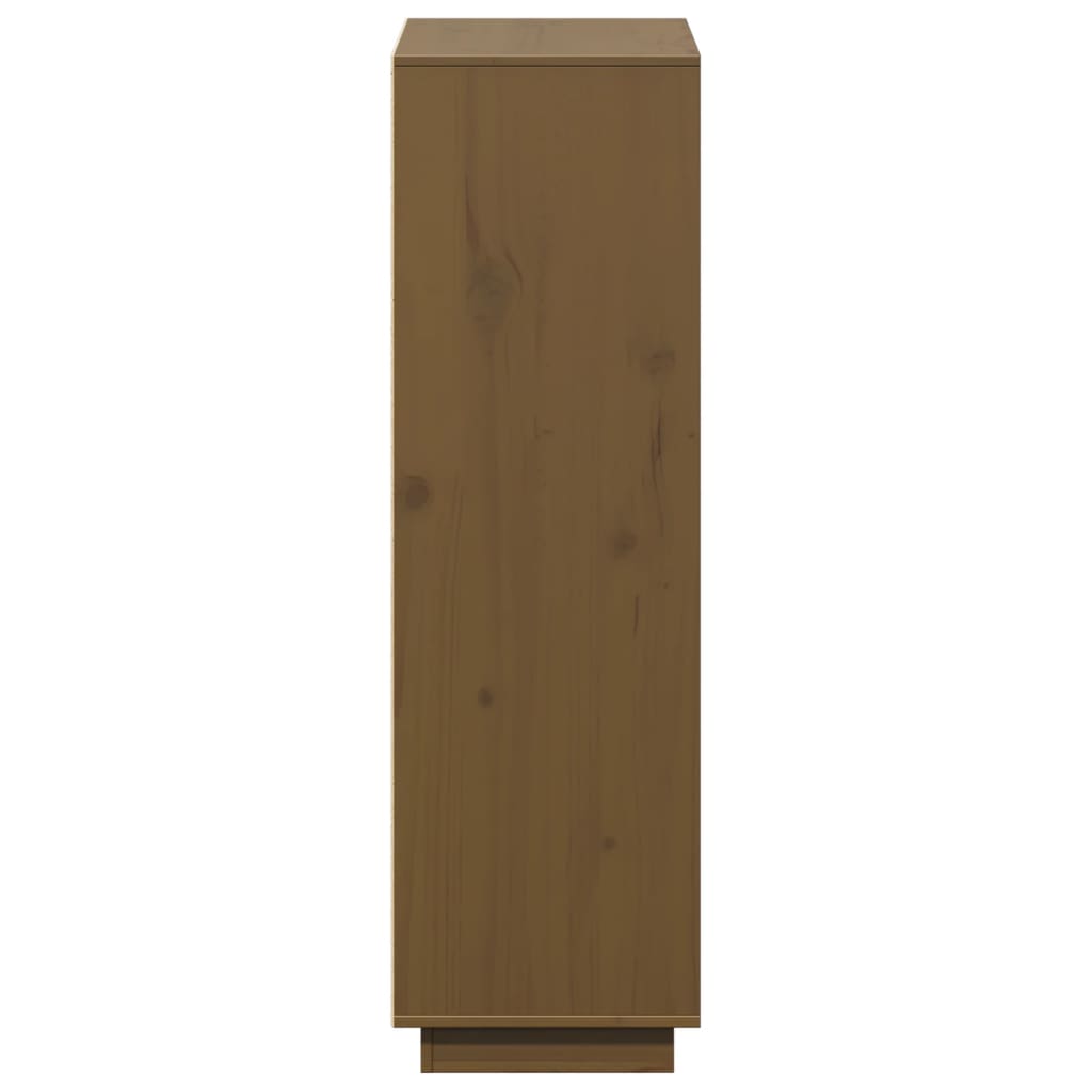 Skap honningbrun 74x35x117 cm heltre furu